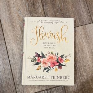 Coffee table Book- 52 week devotional titled “Flourish”
